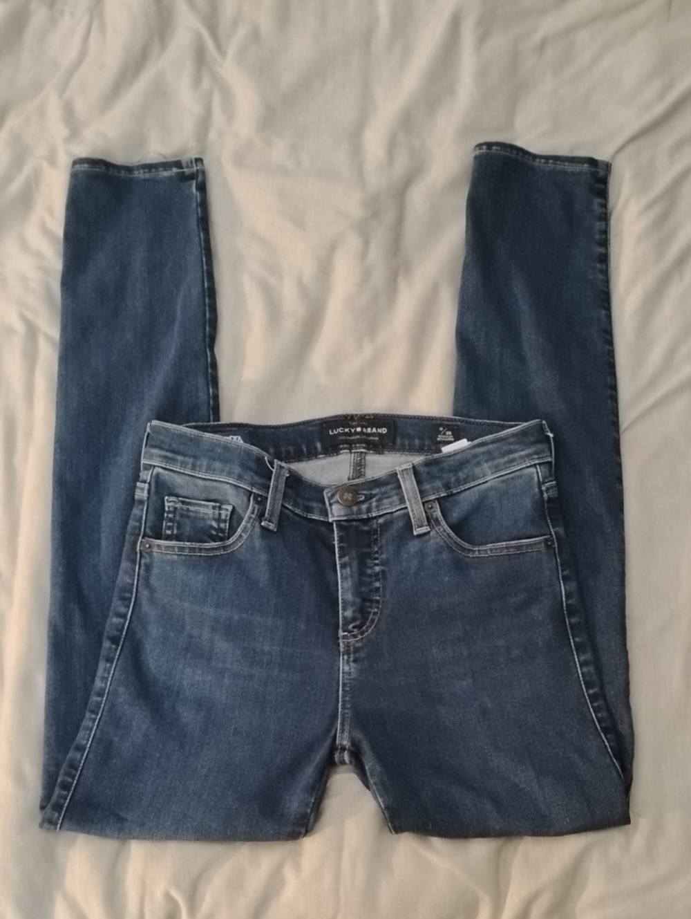 Lucky Brand Medium Blue Skinny Ava Jean